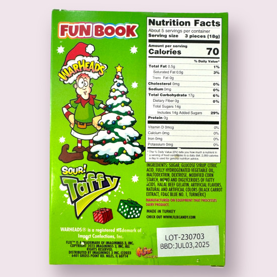 Warheads Fun Book & Sour Taffy