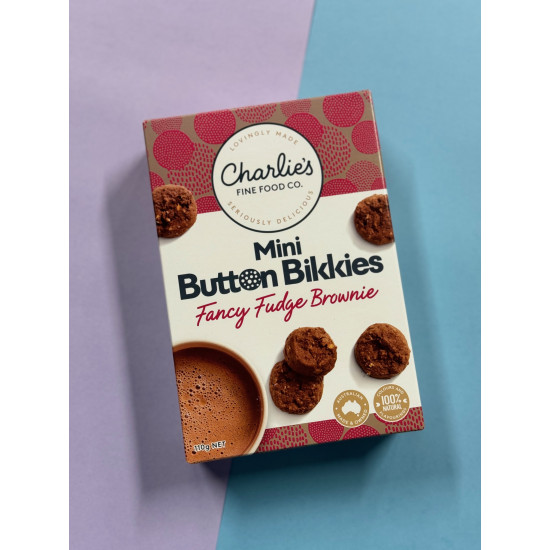 Fudge Brownie Mini Button Bikkies